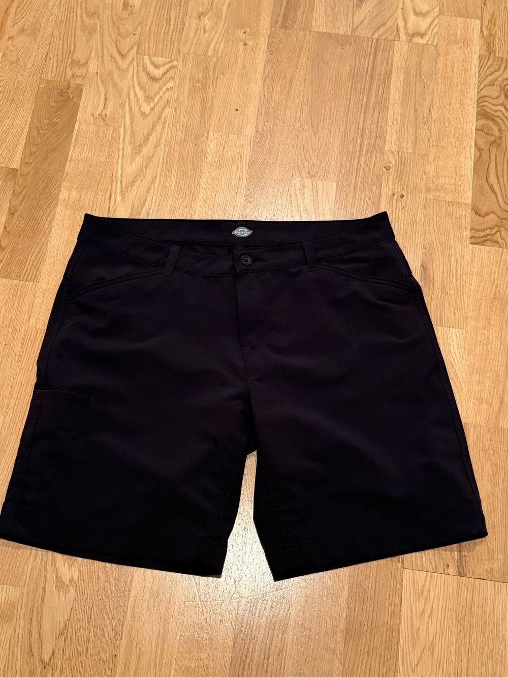 Dickies Men's Black Athletic Flat-Front Shorts